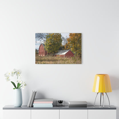 U R There Photography Bowers Road Red I Rustic Farmhouse Acrylic Wall Print