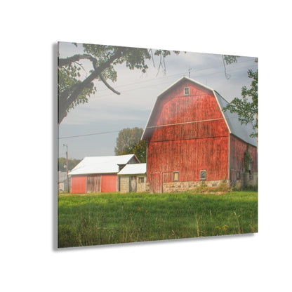 U R There Photography Crawford Road Red II Rustic Farmhouse Acrylic Wall Print