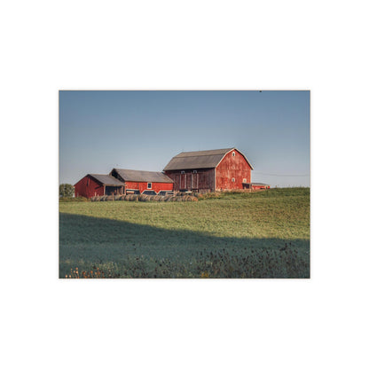 U R There Photography Across the Field in Millington Rustic Farmhouse Decorative Ceramic Tile