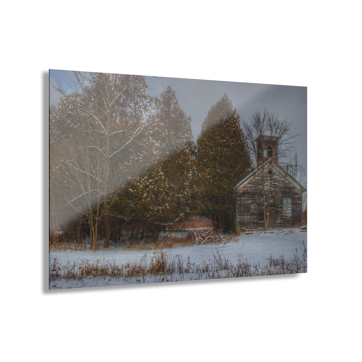 U R There Photography Vermilya Schoolhouse I Rustic Farmhouse Acrylic Wall Print