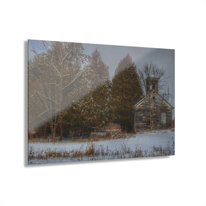 U R There Photography Vermilya Schoolhouse I Rustic Farmhouse Acrylic Wall Print