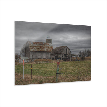 U R There Photography Dodge Road Grey II Rustic Farmhouse Acrylic Wall Print
