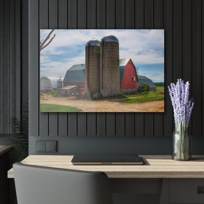 U R There Photography South Washburn Red Rustic Farmhouse Acrylic Wall Print