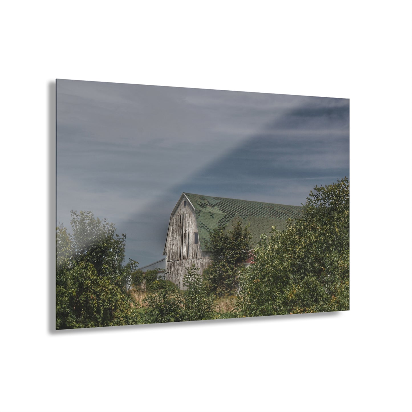 U R There Photography Hill Road Hidden Grey II Rustic Farmhouse Acrylic Wall Print