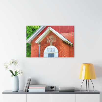 Barn Boutique Modern Farmhouse Acrylic Wall Print| French Road Old Standard Schoolhouse II