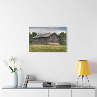 U R There Photography West Tuscola Road Grey Shack Rustic Farmhouse Acrylic Wall Print