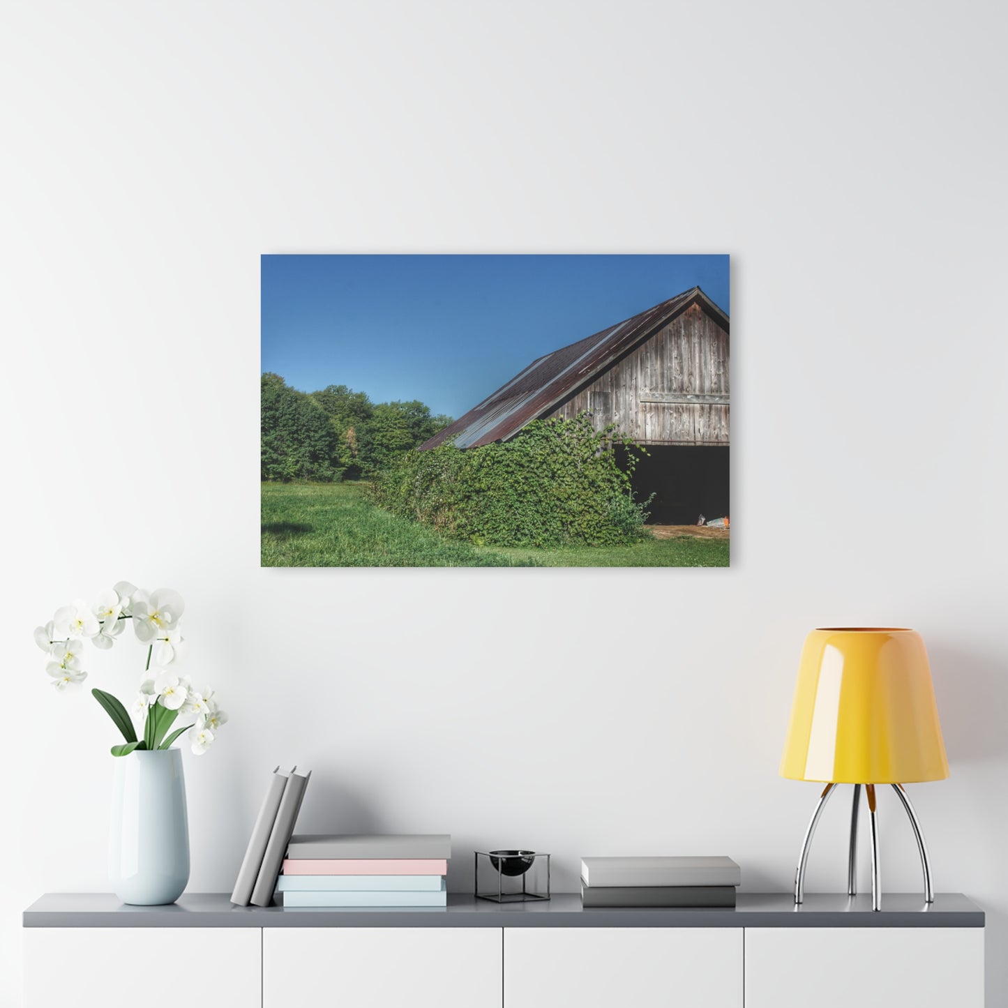 U R There Photography Grey Shack of Millington Rustic Farmhouse Acrylic Wall Print