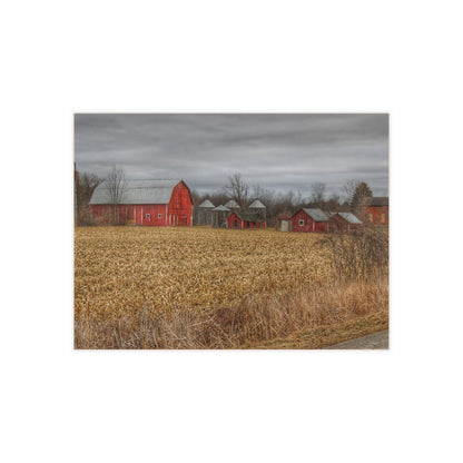 U R There Photography Barns of Arbela II Rustic Farmhouse Decorative Ceramic Tile
