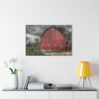 U R There Photography Vassar Road Red II Rustic Farmhouse Acrylic Wall Print