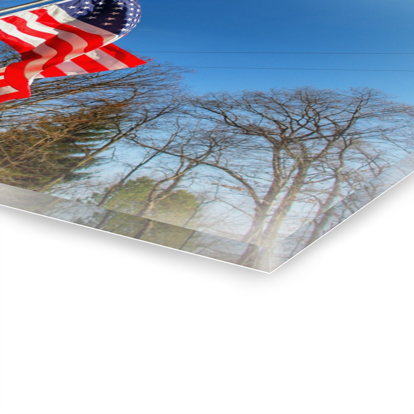 U R There Photography Our Grand Old Flag Rustic Farmhouse Acrylic Wall Print