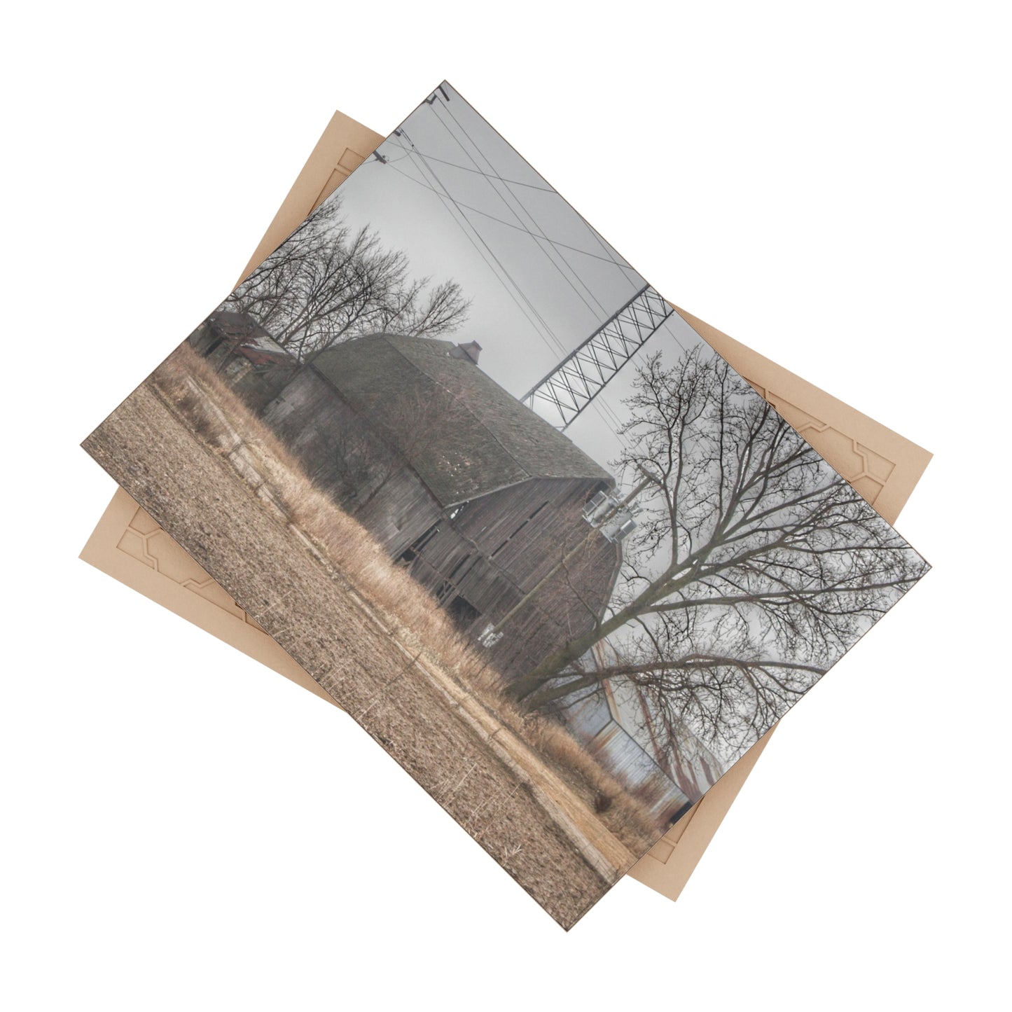 U R There Photography Barnes Road End of Days Rustic Farmhouse Decorative Ceramic Tile