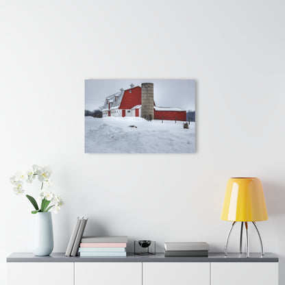 U R There Photography South Elba Block Red Rustic Farmhouse Acrylic Wall Print