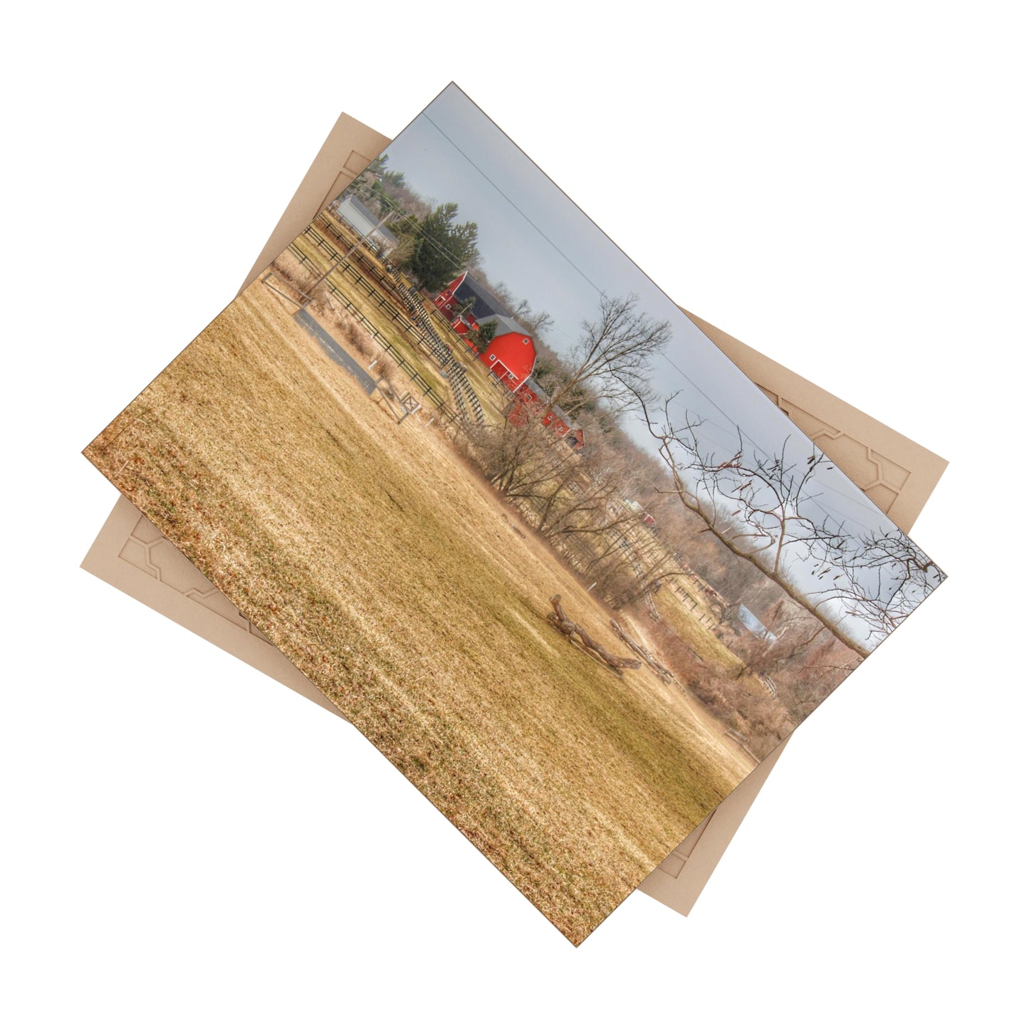 U R There Photography Beyond the Trees on Rock Valley Road Rustic Farmhouse Decorative Ceramic Tile