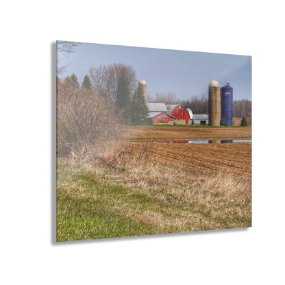 U R There Photography M-24 Northern Reds Farm Rustic Farmhouse Acrylic Wall Print