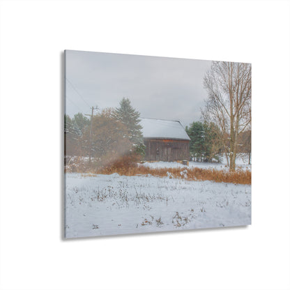 U R There Photography Hosner Road Grey in Late Fall Rustic Farmhouse Acrylic Wall Print
