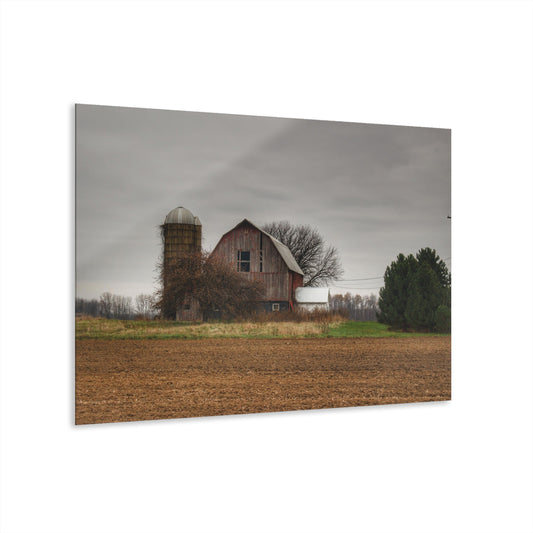 U R There Photography Reinelt Road Red Rustic Farmhouse Acrylic Wall Print