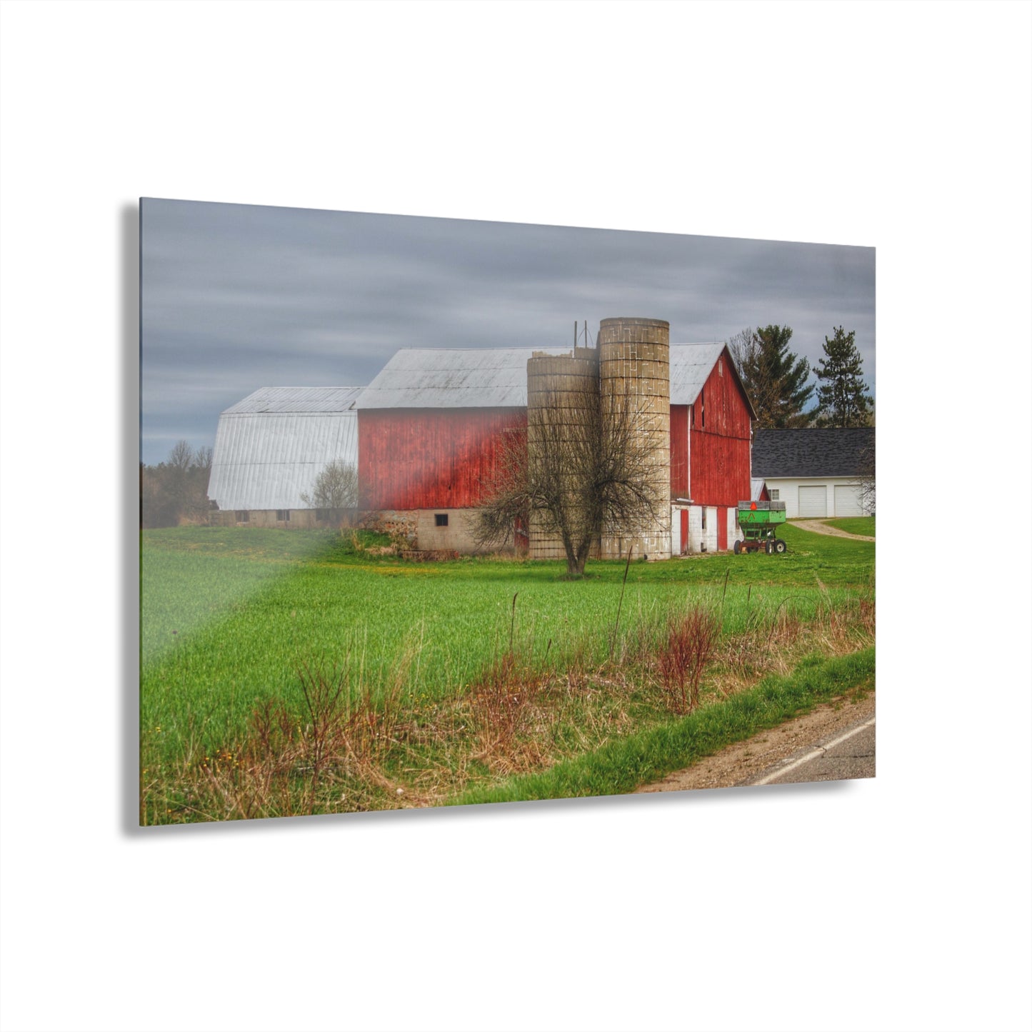 U R There Photography Fostoria Red III Rustic Farmhouse Acrylic Wall Print