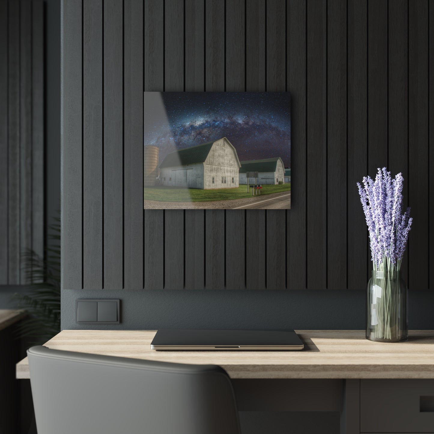 U R There Photography Under the Milky Way Rustic Farmhouse Acrylic Wall Print