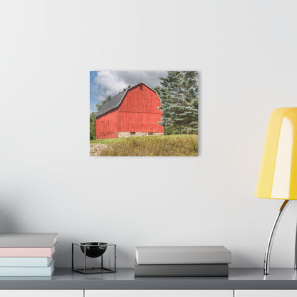 U R There Photography Oxford Baldwin Red Rustic Farmhouse Acrylic Wall Print