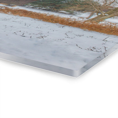 U R There Photography Hosner Road Grey in Late Fall Rustic Farmhouse Acrylic Wall Print