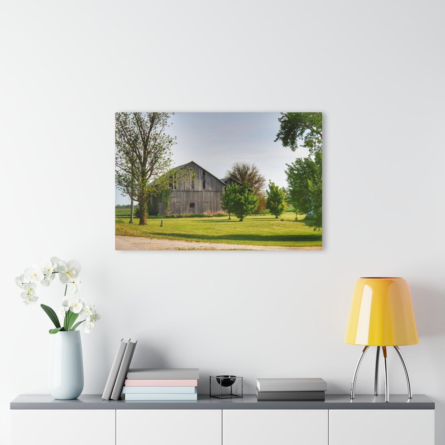 U R There Photography Caro Road Twin Greys II Rustic Farmhouse Acrylic Wall Print