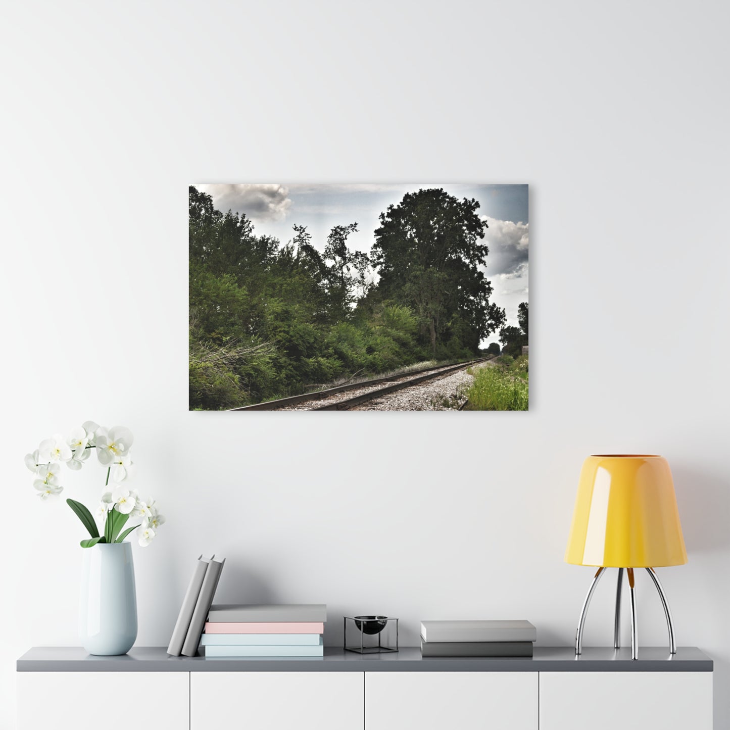 U R There Photography Michigan Rails Rustic Farmhouse Acrylic Wall Print