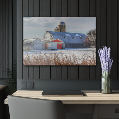 U R There Photography Shoemaker Road Grey Rustic Farmhouse Acrylic Wall Print