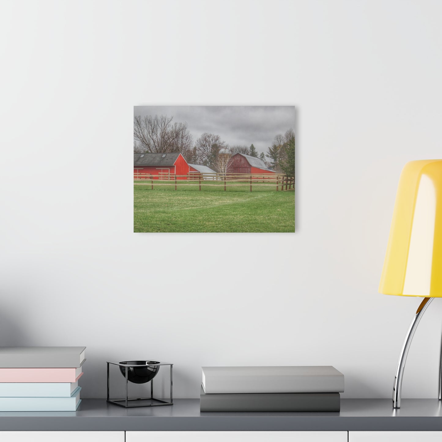 U R There Photography West Lake Road Farm Rustic Farmhouse Acrylic Wall Print