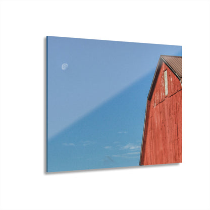 U R There Photography Fargo Road Red II Rustic Farmhouse Acrylic Wall Print