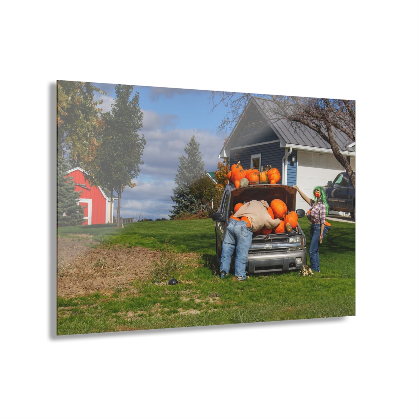 U R There Photography Lippincott Pumpkins Rustic Farmhouse Acrylic Wall Print
