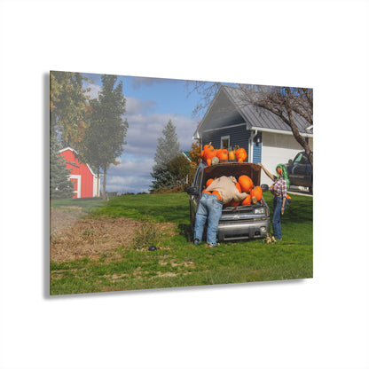 U R There Photography Lippincott Pumpkins Rustic Farmhouse Acrylic Wall Print
