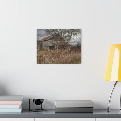 Barn Boutique Modern Farmhouse Acrylic Wall Print| Grey Saltbox