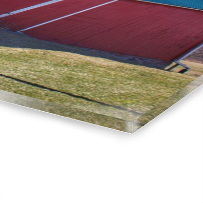 U R There Photography Imlay City Road Red II Rustic Farmhouse Acrylic Wall Print