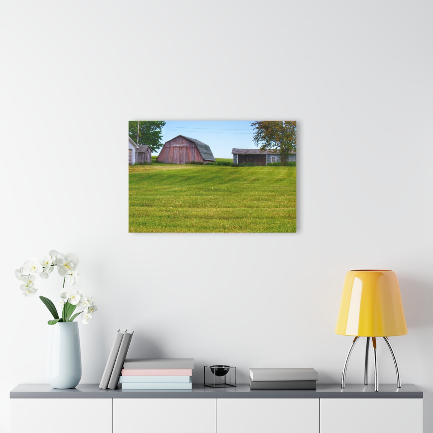 U R There Photography Cass City Elmwood Greys Rustic Farmhouse Acrylic Wall Print