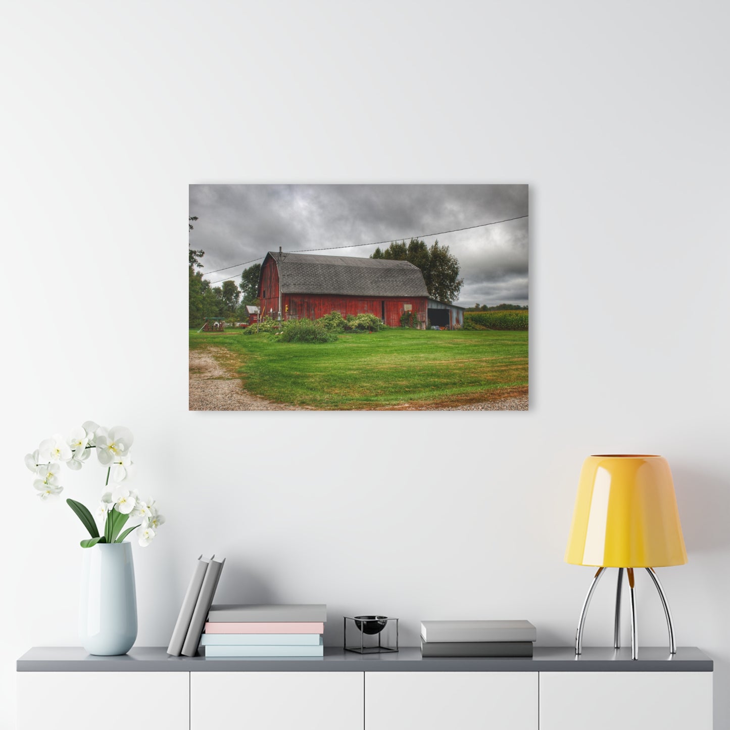 U R There Photography Country Red Rustic Farmhouse Acrylic Wall Print