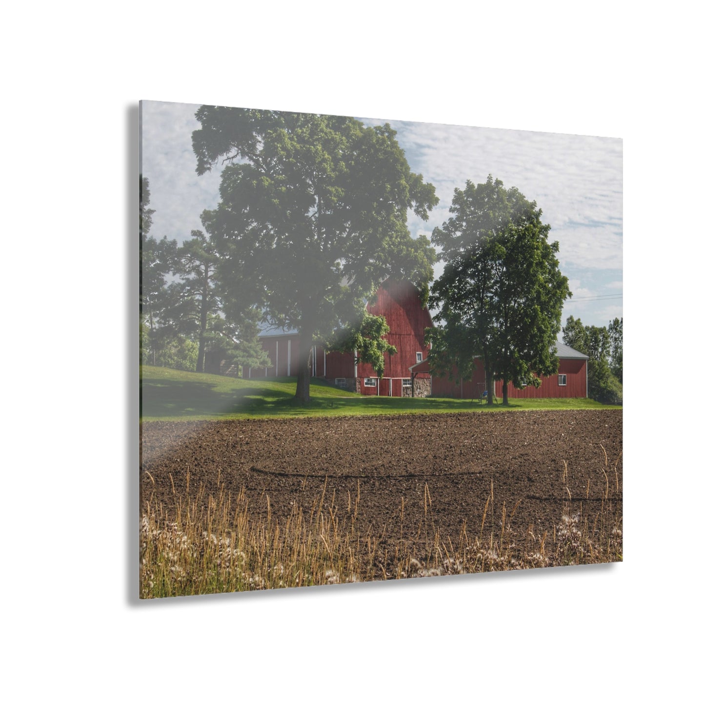 U R There Photography Catlin Road Red II Rustic Farmhouse Acrylic Wall Print