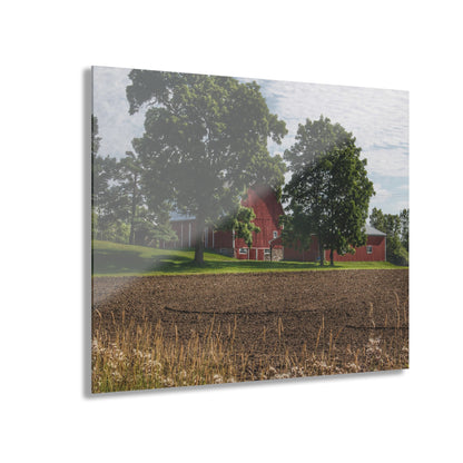 U R There Photography Catlin Road Red II Rustic Farmhouse Acrylic Wall Print