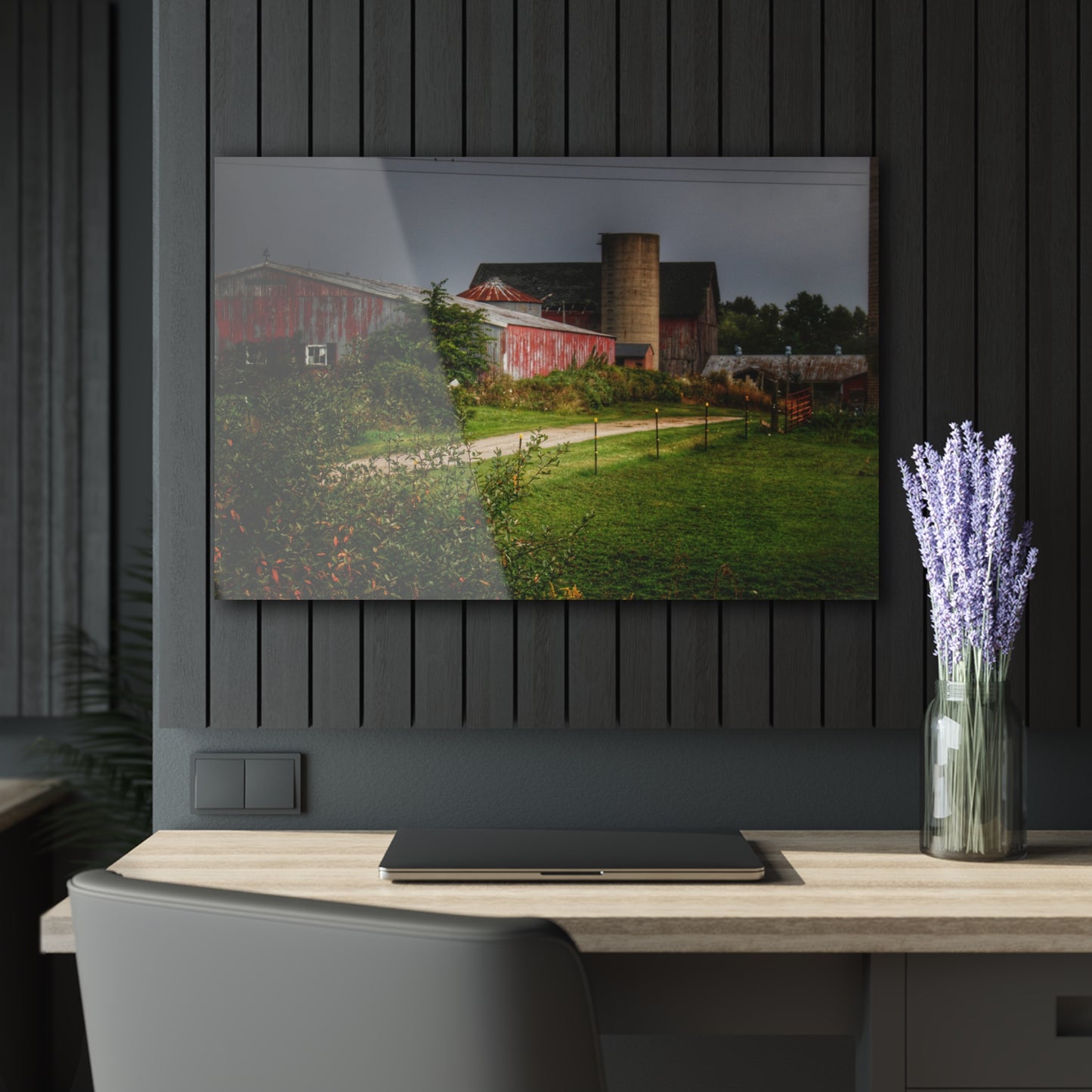 U R There Photography Path of Barns Rustic Farmhouse Acrylic Wall Print