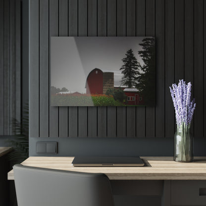U R There Photography Beyond the Fog on Haines Rustic Farmhouse Acrylic Wall Print