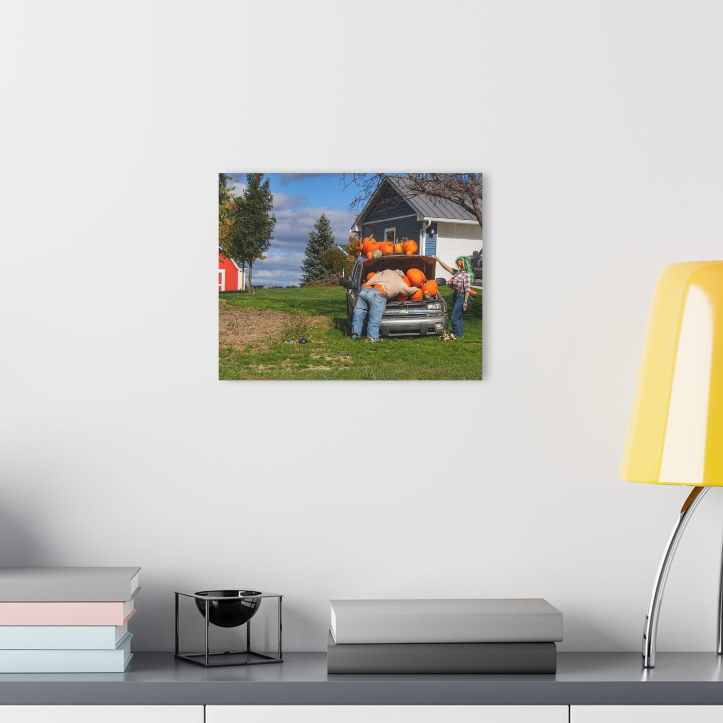 U R There Photography Lippincott Pumpkins Rustic Farmhouse Acrylic Wall Print