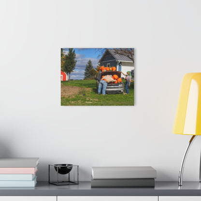 U R There Photography Lippincott Pumpkins Rustic Farmhouse Acrylic Wall Print
