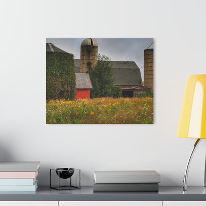 U R There Photography Silos of Otisville Rustic Farmhouse Acrylic Wall Print