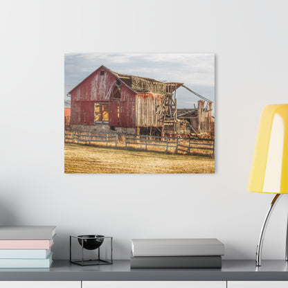U R There Photography Irish Road Old Red Rustic Farmhouse Acrylic Wall Print