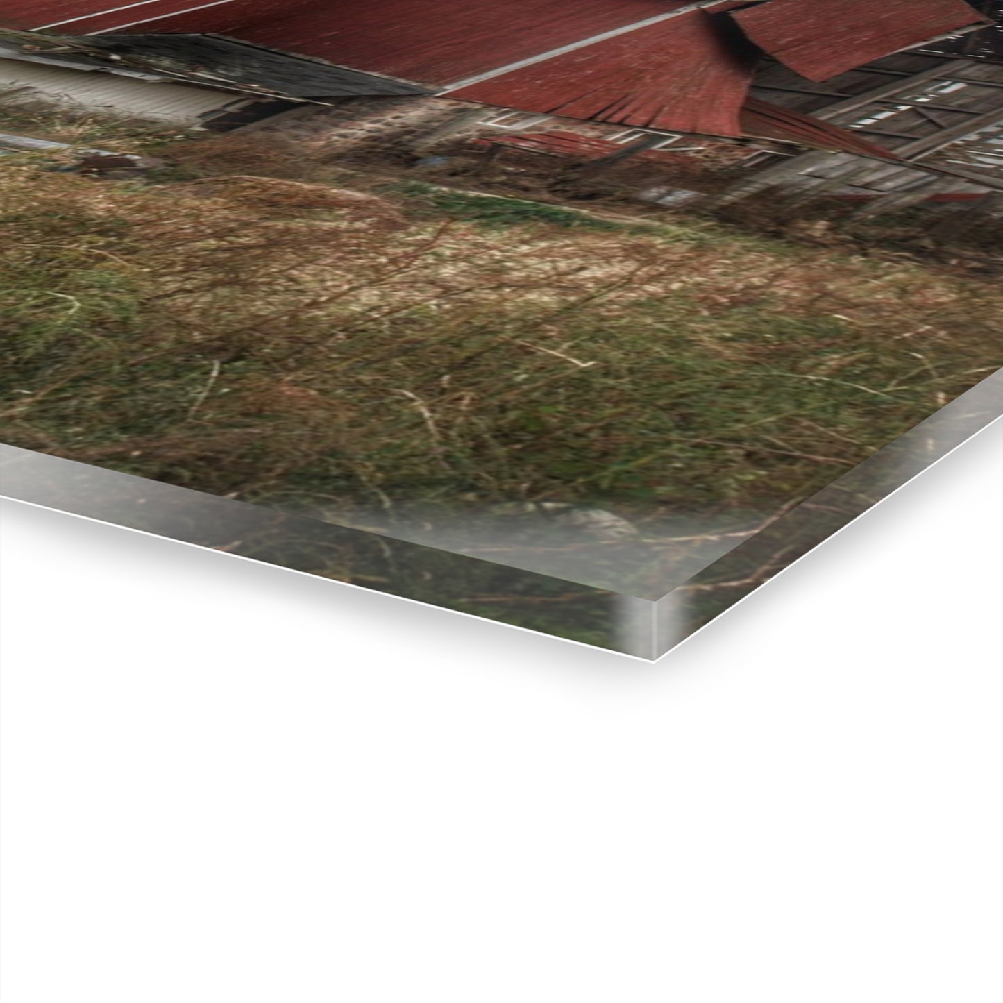 U R There Photography Hurds Corner Red II Rustic Farmhouse Acrylic Wall Print