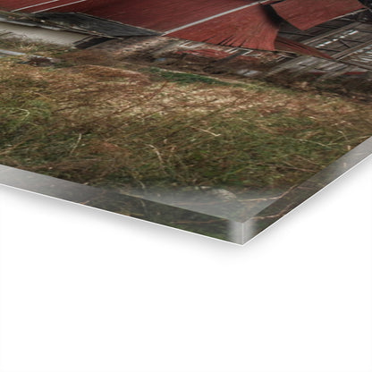 U R There Photography Hurds Corner Red II Rustic Farmhouse Acrylic Wall Print