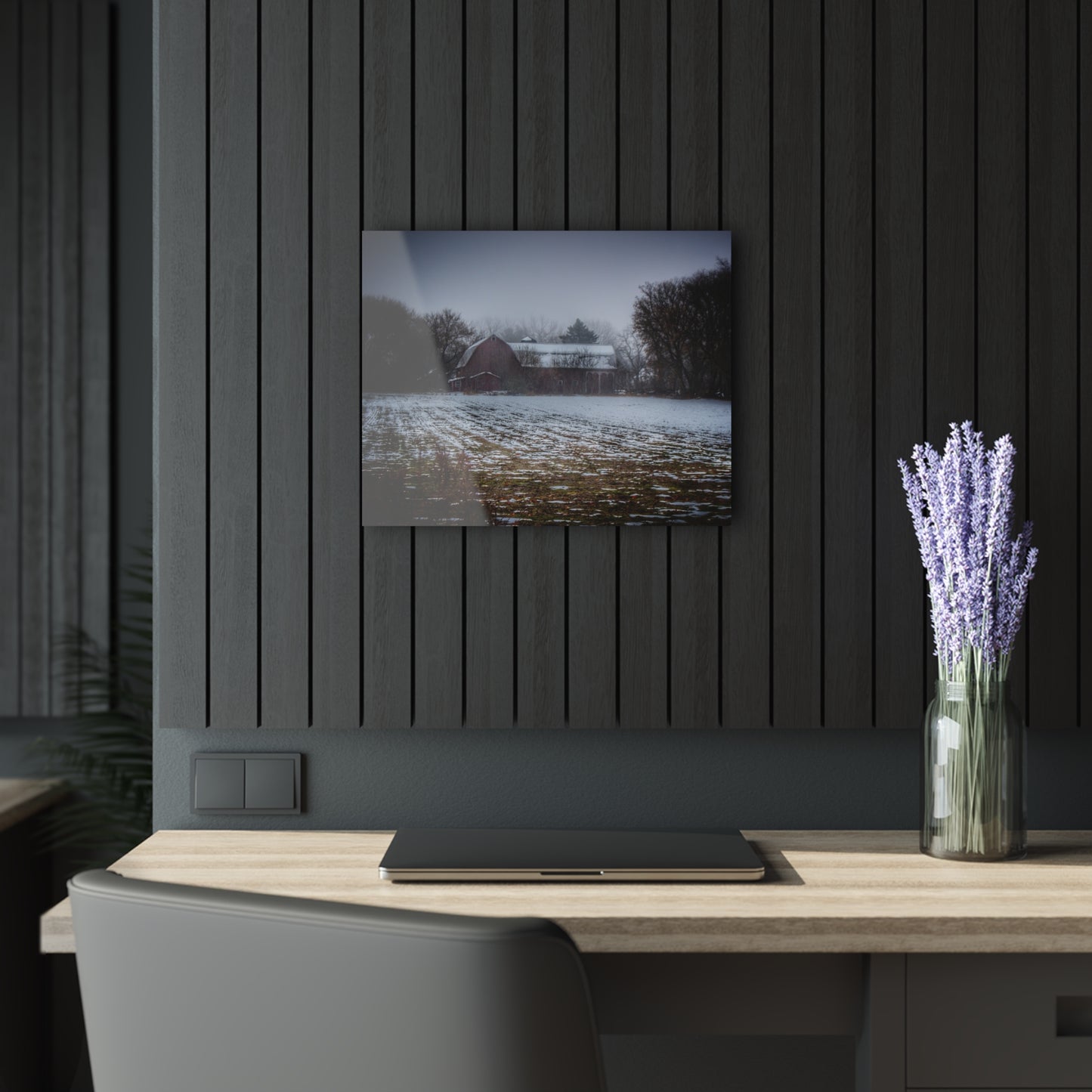 U R There Photography Holmes Road Red III Rustic Farmhouse Acrylic Wall Print