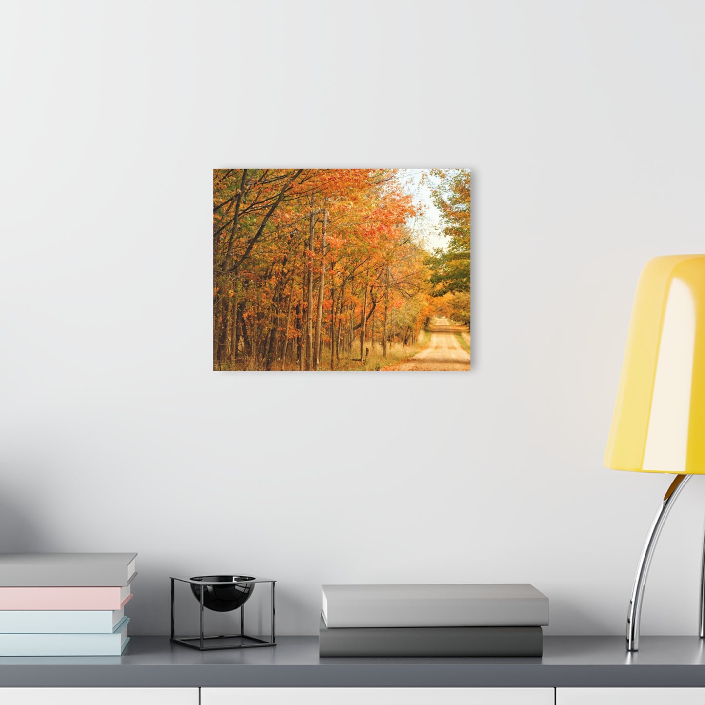 U R There Photography Fall on Murphy Lake II Rustic Farmhouse Acrylic Wall Print