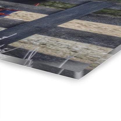 U R There Photography Hosner Road Chestnut Rustic Farmhouse Acrylic Wall Print