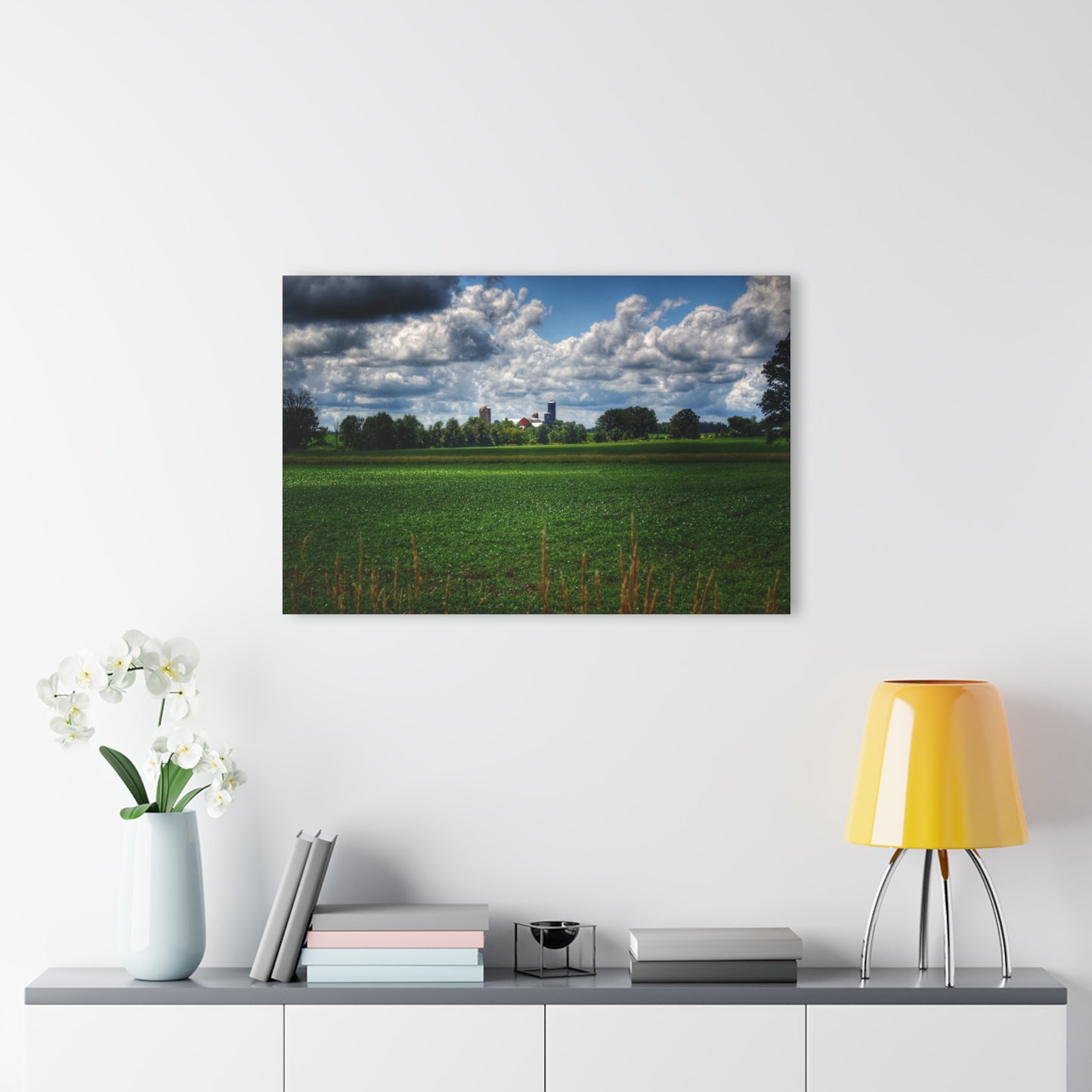 U R There Photography Farm from a Distance Rustic Farmhouse Acrylic Wall Print