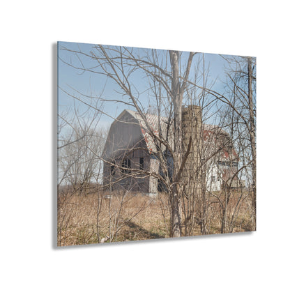 U R There Photography Hill Road Hidden Grey III Rustic Farmhouse Acrylic Wall Print
